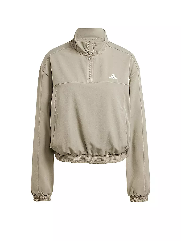 ADIDAS Damen Sweater 1 4 Zip camel